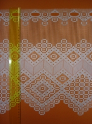 Záclona M02 výška 60cm x šířka 70cm bílá