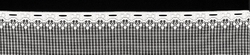 Záclona metráž M31 výška 100cm bílá - horní lem