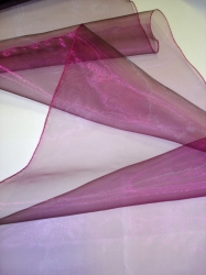 Ubrus organza 35x200cm fialový běhoun 