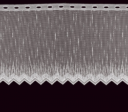 Záclona metráž M39 výška 40cm bílá prší