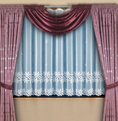 Záclona M07 výška 180cm x šířka 210cm bílá