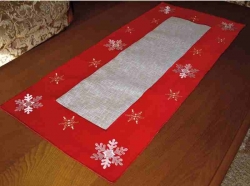 Vánoční ubrus 40x90cm vyšívaný