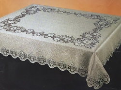 Ubrus 120x140cm květy cappuccino 