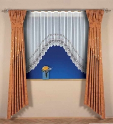 Záclona kusová MARION š.200cm x v.120cm - bílá