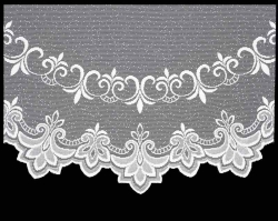 Záclona kusová SISA š.220cm x v.120cm - bílá 