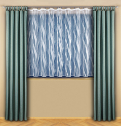 Záclona O05 výška 180cm x šířka 300cm s olůvkem