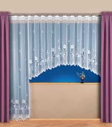 Záclona kusová BEATA LILIE - š.450cm x v.180cm  - oblouk