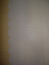 Vánoční ubrus bílý 120x140cm - teflon svíce béžové