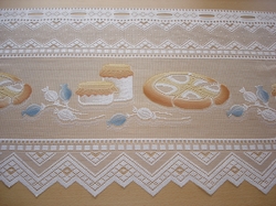 Záclona K07 do kuchyně výška 40cm x šířka 105cm kolorovaná 
