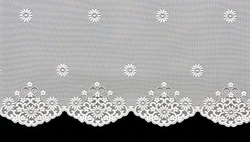 Záclona M32 výška 50cm x šířka 110cm bílá