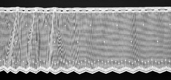 Záclona metráž M44 ČESKÁ KLASIKA výška 30cm bílá