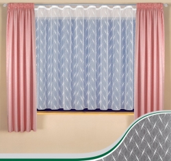 Záclona O11 výška 160cm x šířka 340cm s olůvkem 
