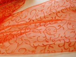 Organza ubrus 35x180cm oranžová běhoun 