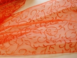 Organza ubrus 35x180cm oranžová běhoun 