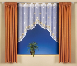 Záclona kusová SLUNEČNICE š.300cm x v.160cm barevná 
