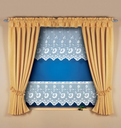 Záclona M63 výška 40cm x šířka 240cm bílá