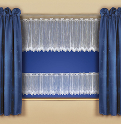 Záclona M39 výška 40cm x šířka 60cm bílá prší
