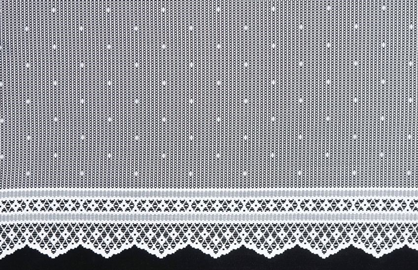 Záclona metráž M43 výška 60cm bílá