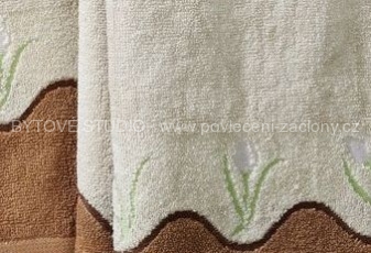 ručník béžový detail
